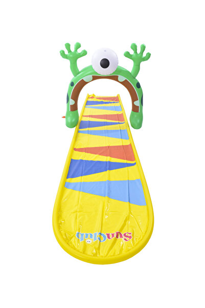 Fab N Funky Monster Single Water Slide, Bold Design, Long Sliding Surface, 5 to 14 Years, Multicolor