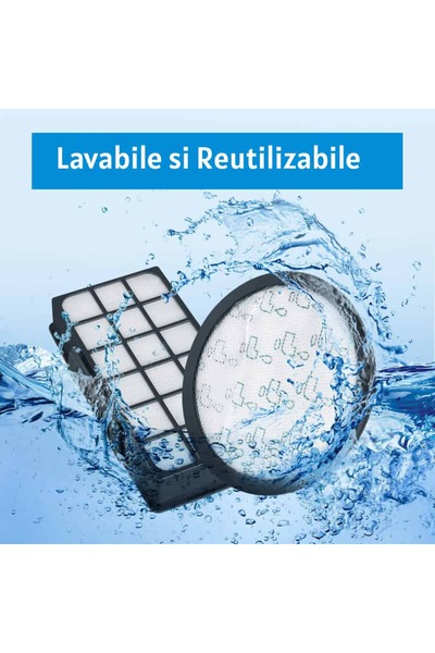 PAA-home Set 2 filtre compatibile Rowenta Silence Force Cyclonic RO7647EA RO7612EA RO7631EA RO7643EA ZR903701