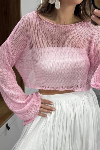 Banu Angay Summer Breeze Thin Knitwear Pink