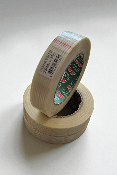 urapex Profesyonel Lifli Bant ( 25 MM × 50 MT ) Yırtılmaz, Sağlam ve Uzun Ömürlü ( 1 ADET )