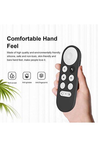 O Ozone OOZONE Silicone Case For Google Chromecast Voice Remote Google TV 2020, Protective Anti-