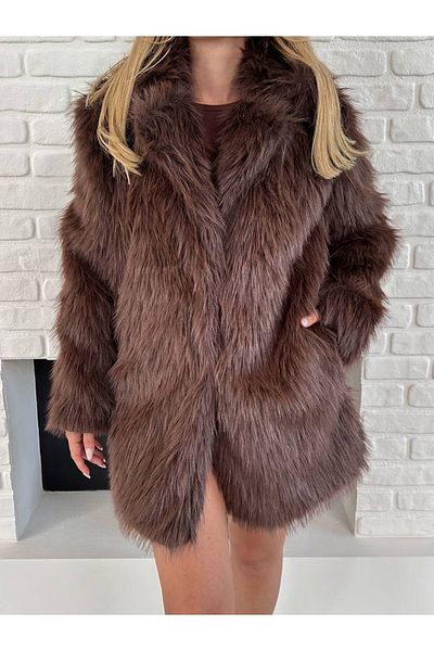 ZF BUTİK Soft Touch Long Inner Lined Premium Fur