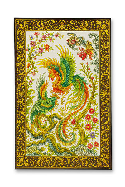 Rugs Modern Halı سجادة ديكور حديثة من MOSSO بنمط طائر العنقاء وقاعدة منسوجة، ...