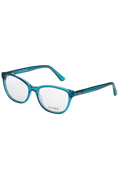 Guess GU8270 090 50 Women's Eyeglass Frames, Plastic, Turquoise, 50 mm