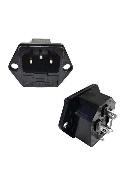 Hobi Mekatronik Power Güç Soketi Erkek Şase Kulaklı Sigortalı IC-213