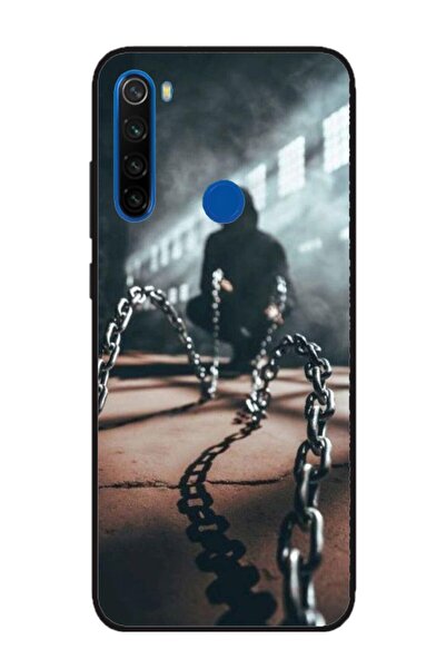 Atlas Husa personalizata si Folie de Silicon Xiaomi Redmi Note 8, Chain Man, ...