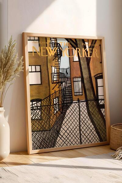 Saturn The New Yorker Framed Painting January 21 1974 - Back Street Painting