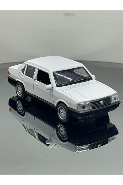 SCOWETTO Metal 1.36 Tofaş Şahin Model Oyuncak Araba BEYAZ 12 cm