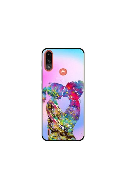 Atlas Προσαρμοσμένη θήκη Motorola Moto E7i Power, Colorful Love, πολύχρωμη, S...
