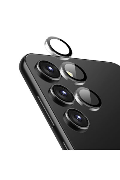 dalip Camera Protection Film Compatible with Samsung Galaxy S23/S23 Plus, Tempered Glass, Black-Transparen