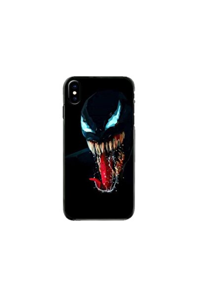 Atlas Husa personalizata si Folie de Silicon Apple iPhone X, Venom #1, multic...