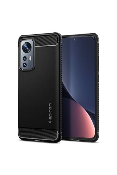 dalip Husă de protecție pentru Xiaomi 12 / 12X, Rugged Armor, TPU, inserții din carbon, neagră