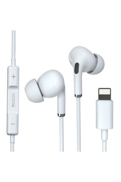 Yesido Casti Audio Stereo Lightning, 1.2m - (YH36) - White