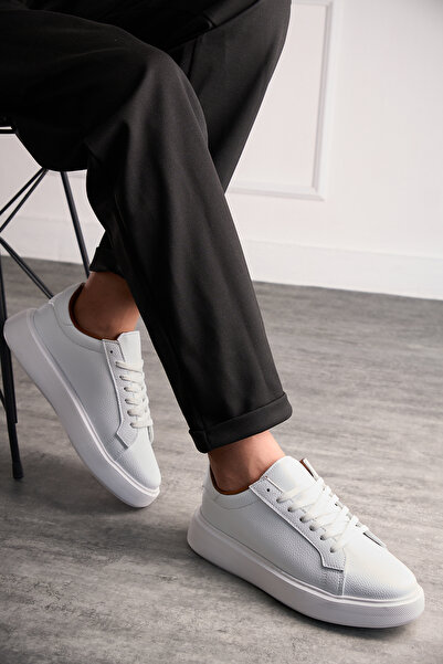 Callibron Beyaz Beyaz Günlük Sneaker – Rahat ve Şık Spor Ayakkabı