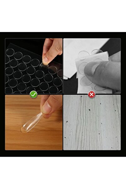 evimdeyokyok Çift Taraflı Yuvarlak Montaj Macunu 420 Adet