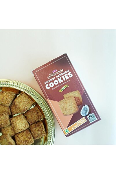 mygovindas كوكيز جوز الهند المصنوعة يدويًا، بدون بيض، مخبوزة في الفرن، 150 غرام