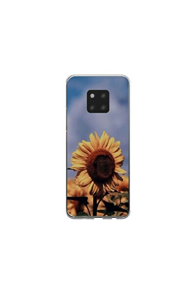 Atlas Husa personalizata si Folie de Silicon Huawei Mate 20, Sunflower #1, mu...