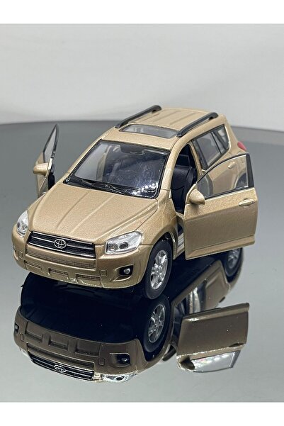 SCOWETTO 1.36 Ölçek toyota Rav 4 Metal Oyuncak Araba Kahverengi 12 cm