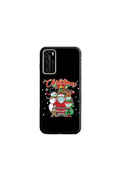 Atlas Husa personalizata si Folie de Silicon Huawei P40 Pro, Christmas, multi...