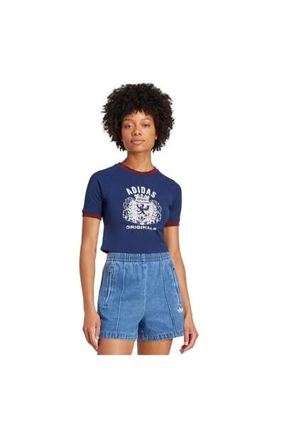 adidas Γυναικείο μπλουζάκι μπλε GRFX TEE JW6033