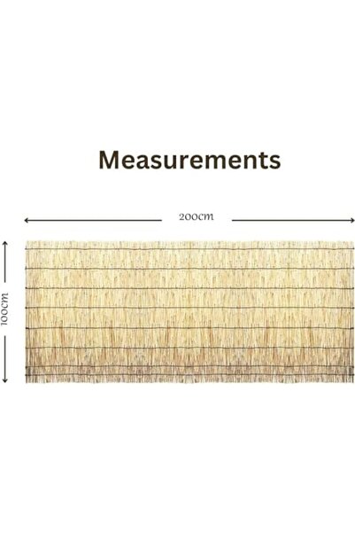genric FFD Outdoor Bamboo Roll-Up Fence - Natural Privacy and Elegant Garden Border 100x200cm