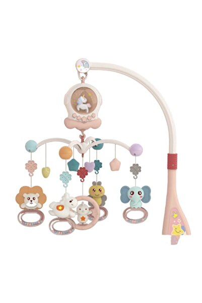 Mixbo Carusel muzical multifunctional Mixbo, cu lumina de veghe, cantece pent...