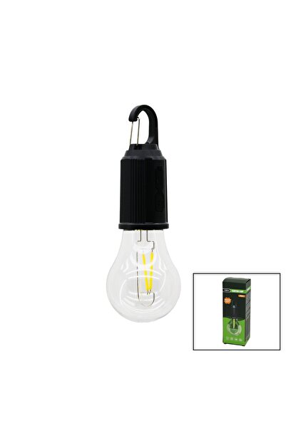 Go İthalat USB ŞARJLI SEYYAR AMPUL=RUSTİK KAMP LAMBASI MANDALLI KANCA ASKI - 3 KADEME IŞIK (5263)