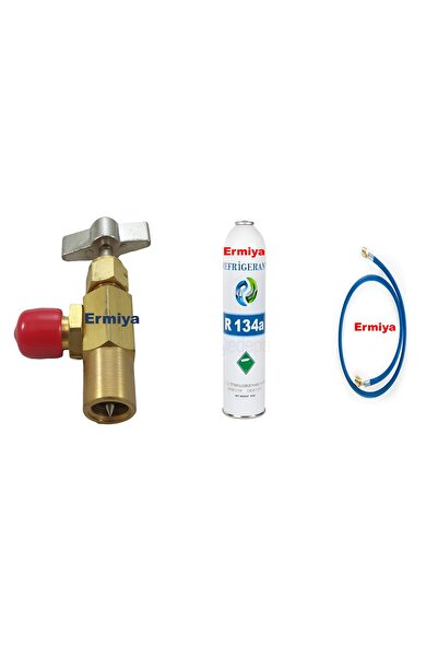 Ermiya Universal Araç Klima Soğutucu R134a Gaz Verme Seti Gaz 800*850 Gram - ...