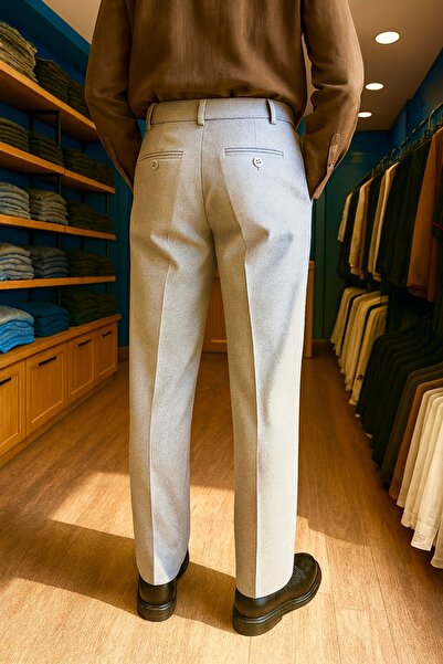 town walker Erkek Old Money Regular Kalıp Kumaş Pantolon