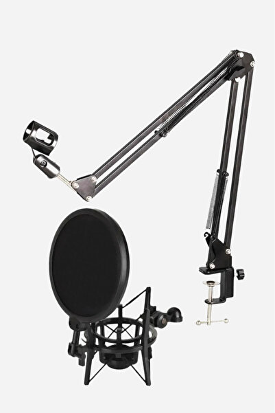 Lastvoice NB39 Masa Mikrofon Standı (Sehpa) + Sh-101 Pop Filtre ve Shock Mount Set