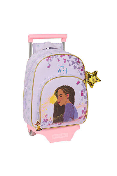Wish Rucsac școlar cu roți Liliac 28 x 34 x 10 cm