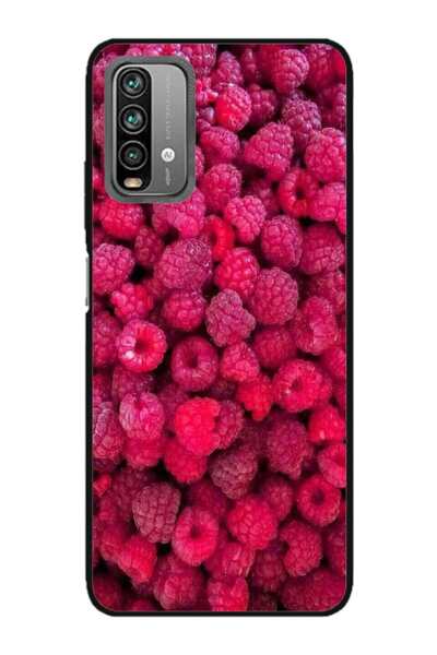 Atlas Εξατομικευμένη θήκη και μεμβράνη σιλικόνης Xiaomi Redmi Note 9s, Raspbe...