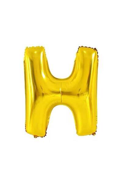Generic Letter H Foil Balloon – Large 40 Inch – Gold