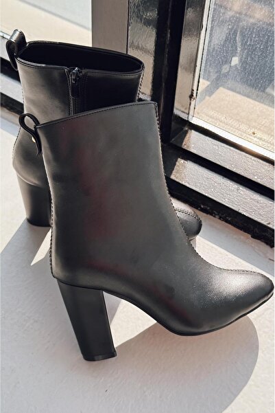 I Love Shoes Sionsa Mat Deri Siyah Yüksek Topuklu Bot