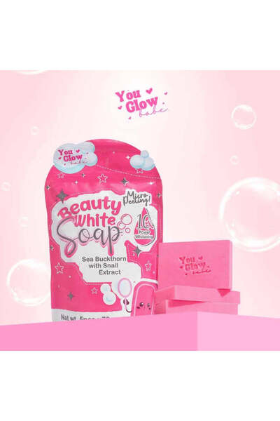 You Glow babe Beauty White Soap – 10 x Intense Whitening & Micropeeling Bar