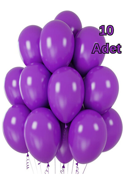 Baloncu Dükkanı Mor Balonlar Parlak Parti Balonu Mezuniyet, Nişan, Doğum Günü...