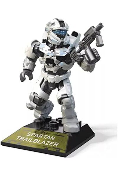 Mega Construx Pro Builders Series 14, Spartan Trailblazer Figure With Epic Battle Poses