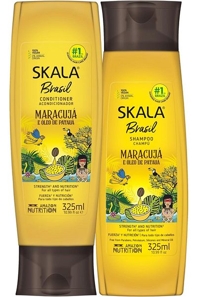 SKALA Hair Care Shampoo and Conditioner Set - Maracuja and Patauá Oil Collection from Linha Brasil 2 x 32