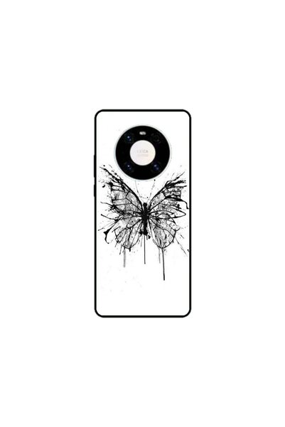 Atlas Husa personalizata si Folie de Silicon Huawei Mate 40 Pro, Butterfly #3...