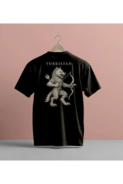 Maki Home Μοντέλα μαύρων μπλουζών από βαμβακερό εμπριμέ της ειδικής σειράς Tolga Turan Turkistan