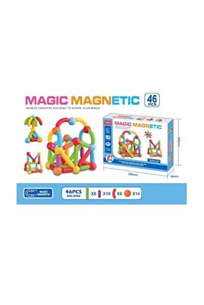 Kareldo Set de Blocuri Magnetice de Constructie 46 de piese