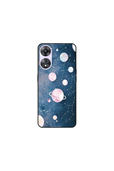 Atlas Husa personalizata si Folie de Silicon pentru OPPO A78, Solar System, S...