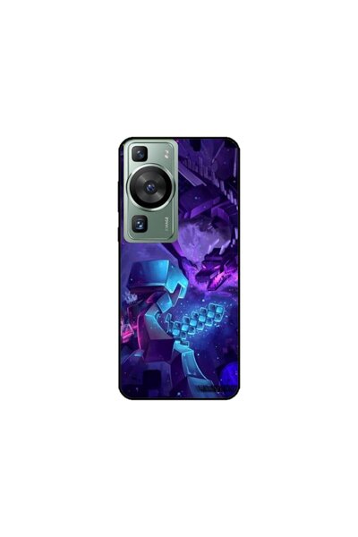 Atlas Husa personalizata si Folie de Silicon Huawei P60 Pro, Ender Dragon, mu...