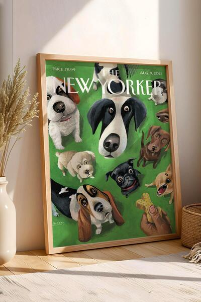 Saturn Pictură înrămată The New Yorker 9 august 2021 - Mark Ulkriksen Pictură...