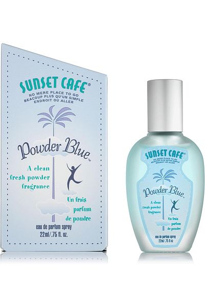 Sunset Cafe Powder Blue Perfume for Kids, Eau de Parfum, 22ml