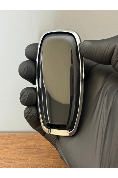 Mavi Keys Husă pentru Nissan Qashqai - X-Trail -Juke New Case Husă de protecție pentru chei din silicon cu 3 butoane – Negru Argintiu