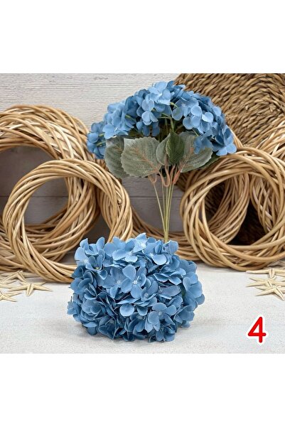 KOZALILAR Yapay Çiçek 5 Dallı Mini Ortanca Demeti