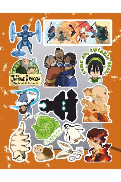 hediyenebak Avatar Character Series 5 Sticker Set |   Laptop Agenda Notebook Tablet Phone Notebook Sticker Bullet