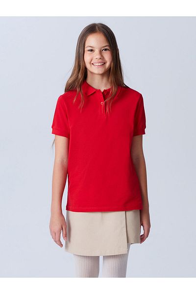 LC Waikiki Create Your Style |   Polo Neck Girl's T-Shirt