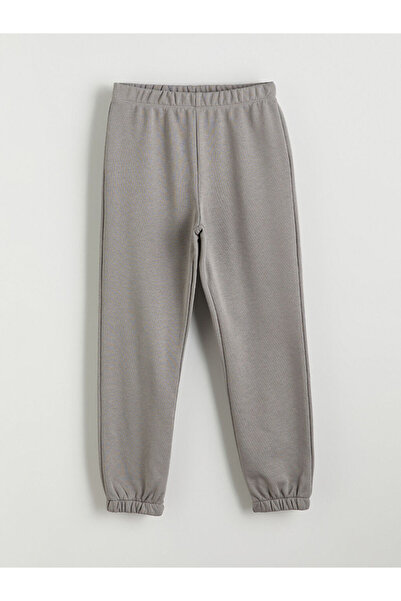 LC Waikiki Γκρι κοριτσίστικο παντελόνι jogger με ελαστική μέση